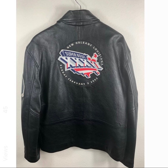 Jeff Hamilton Reebok Super Bowl XXXVI 2002 Leather - Picture 7 of 8